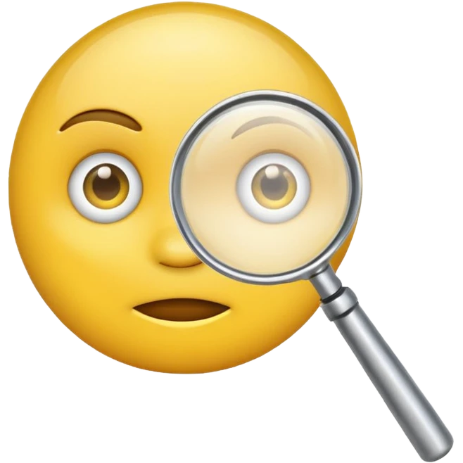 Make a thinking emoji along with look a microscope. emoji