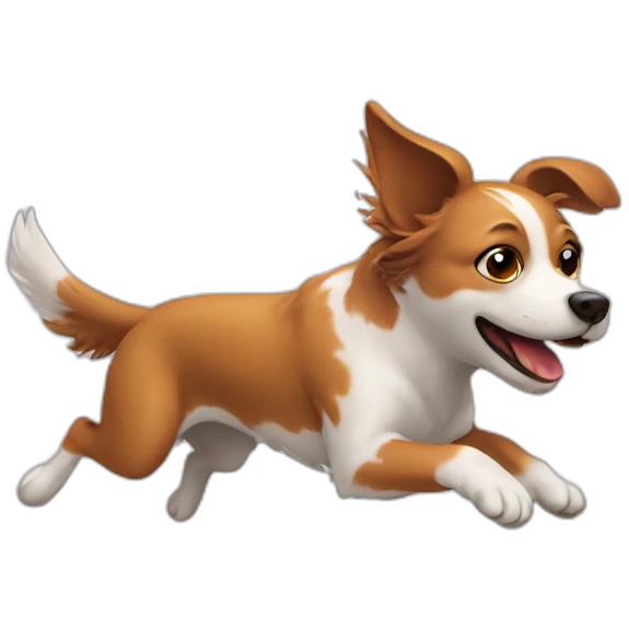 Flying dog emoji