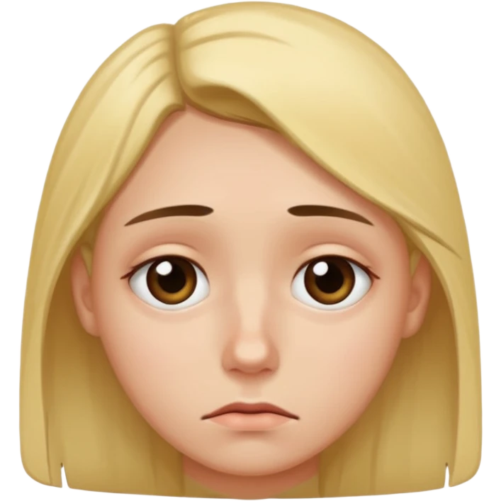 Emoji de cansado y triste con ojeras emoji