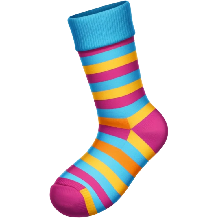 Striped sock emoji