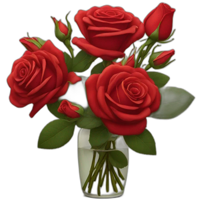 Red rose bouquet still life  emoji