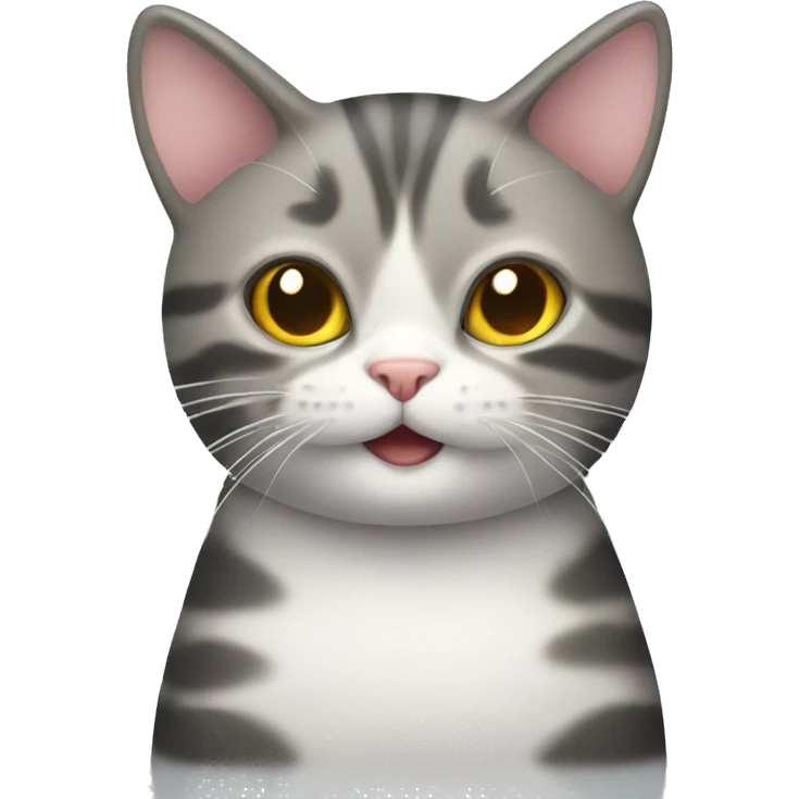 Cat with fish emoji