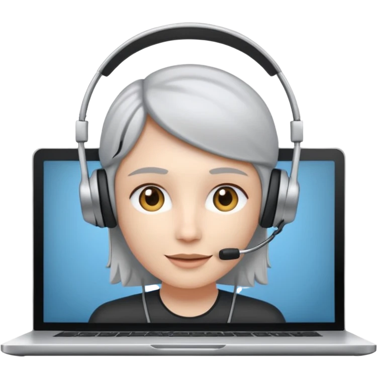 Laptop with Video Call on it emoji