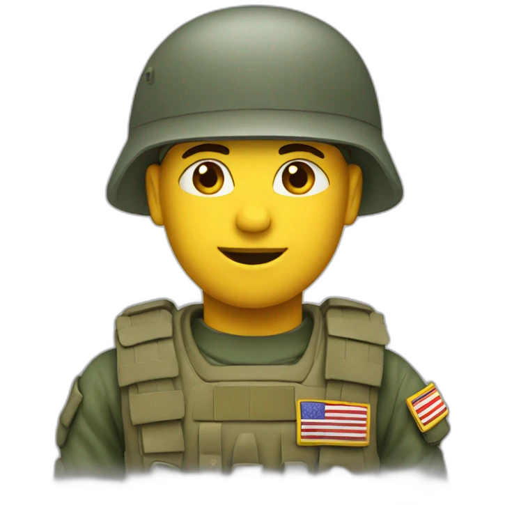 Soldier salut emoji