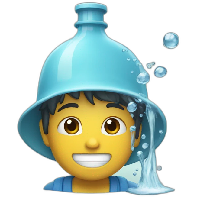 Yo tomando agua emoji