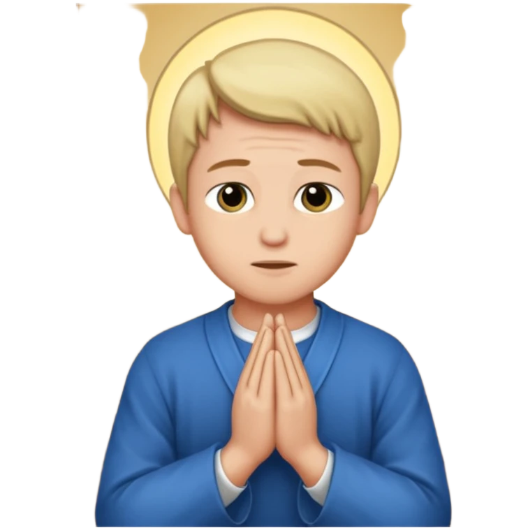 A biblical illustration of Daniel praying in his upper room. emoji