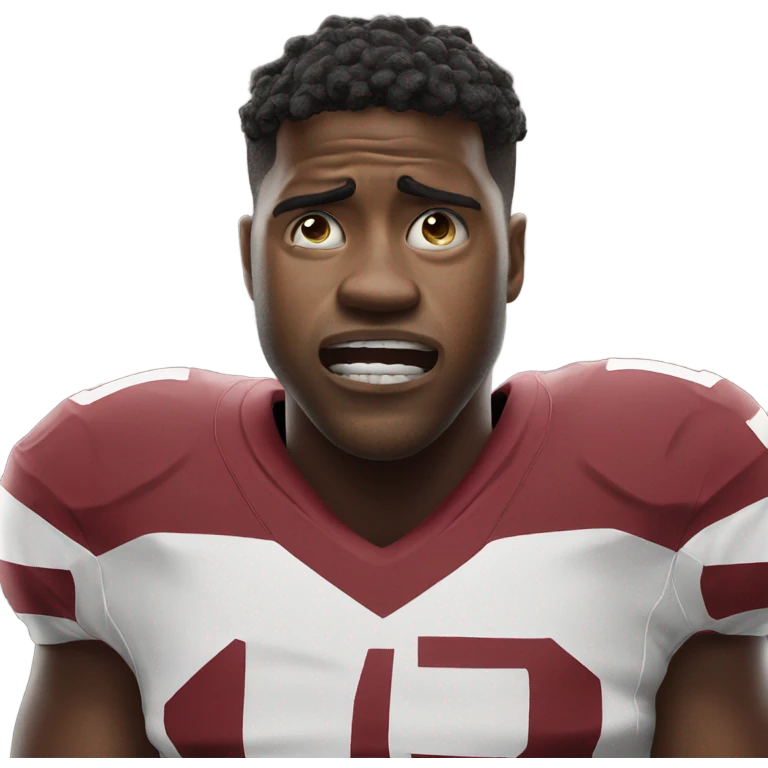 OU football player crying emoji