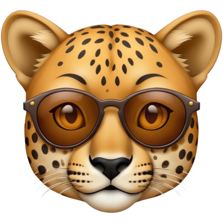 Guepardo con gafas de sol y piercing  emoji