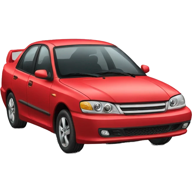 Red colour Car emoji