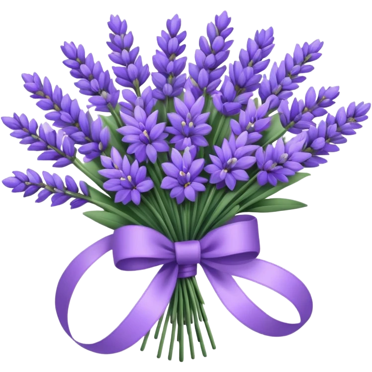 Soft simple Lavender bouquet emoji