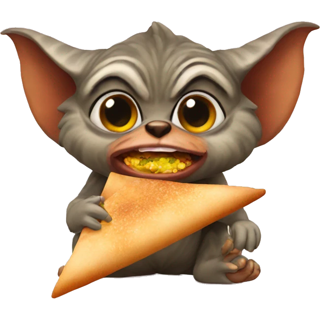 Gremlins eating dosa emoji