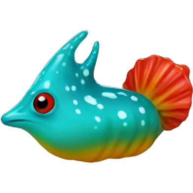 Cardinal earring sea slug emoji
