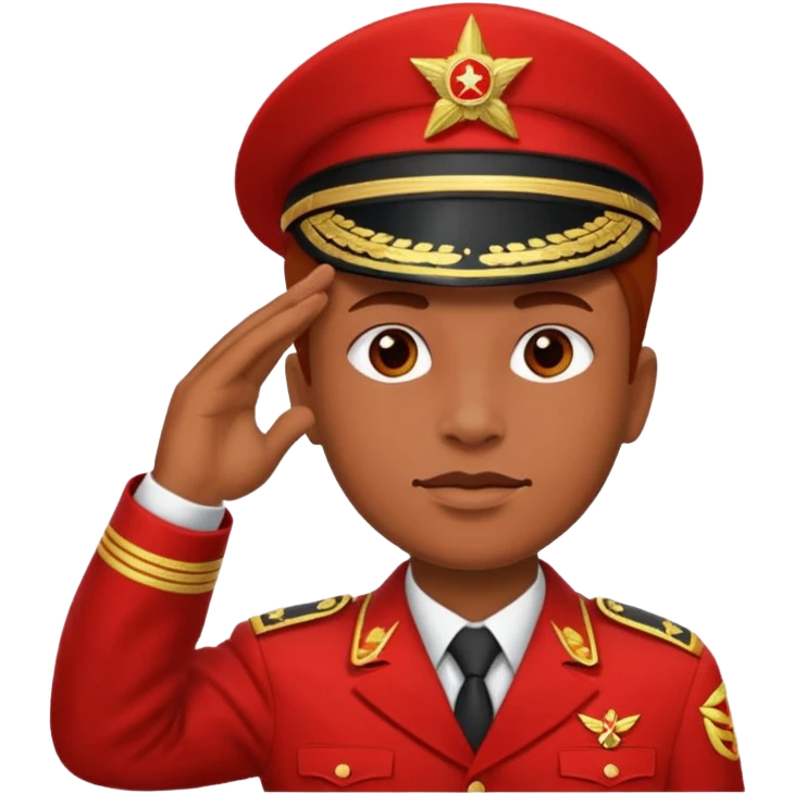 Red salute comrade! emoji