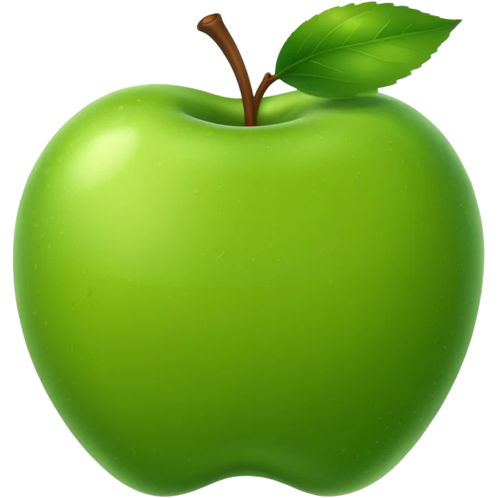   яблоко зеленое из травы emoji