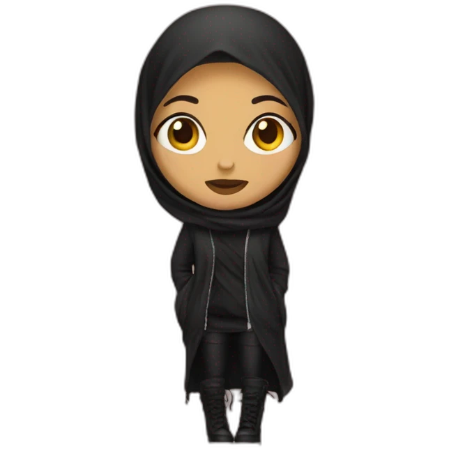 punk hijab emoji