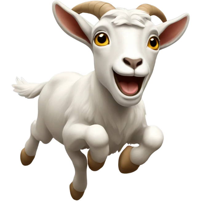 Goat flying emoji