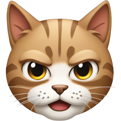 angry cat emoji