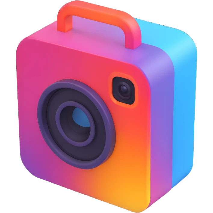 3D Instagram icon emoji