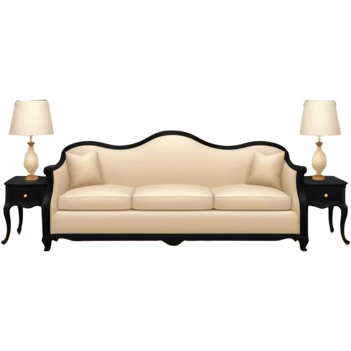beige room filled with classic show house furniture with ears of all skin colors protruding from the wall as wallpaper every 6 inches apart both up and down emoji
