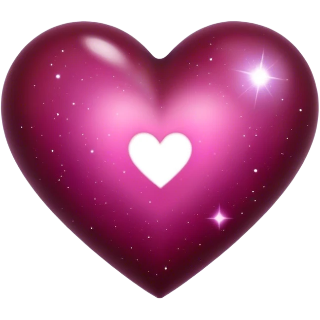  galaxy heart Burgundy emoji