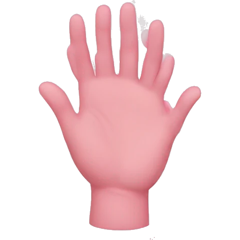Pink pray hands emoji