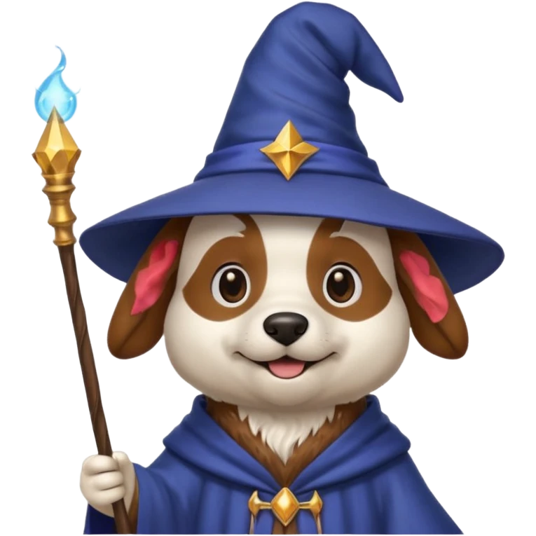 Dog wizard emoji