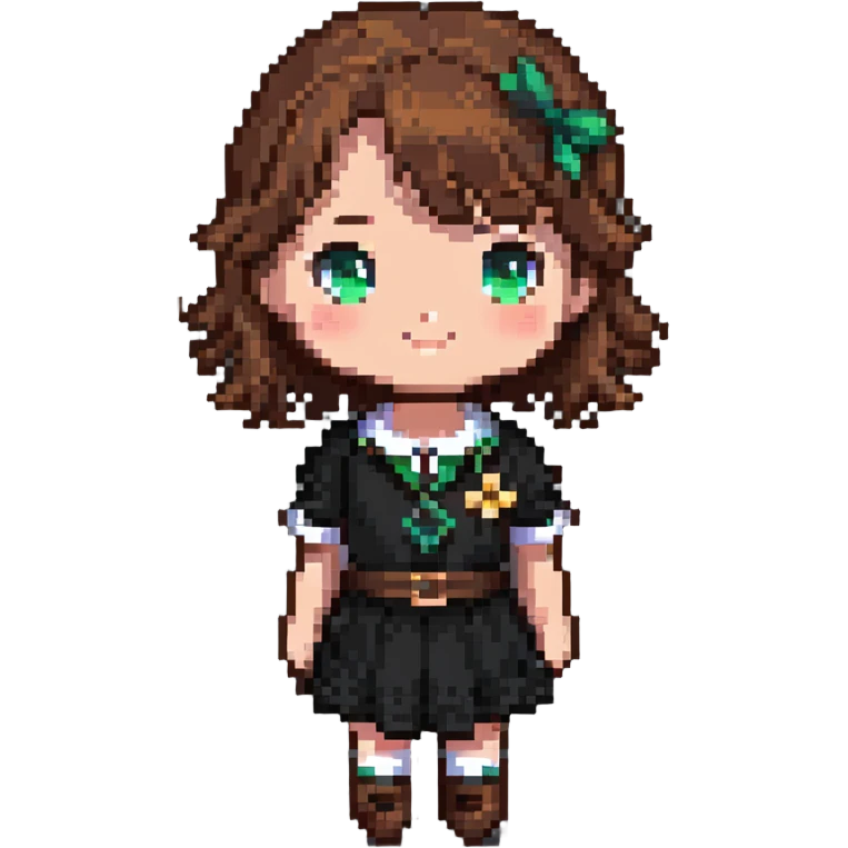 cute girl with brown hair emoji