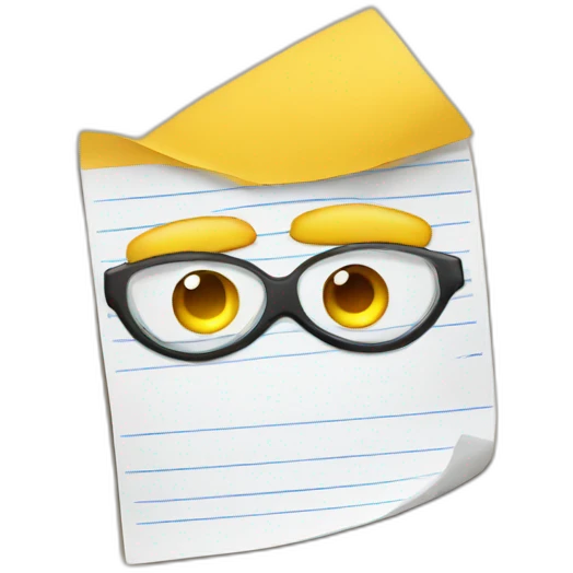 exam paper emoji
