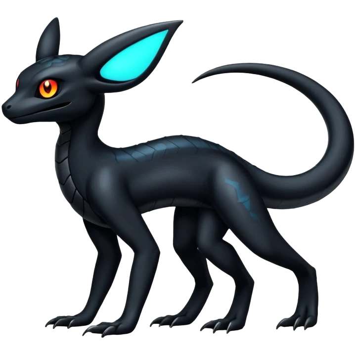 Salandit-Umbreon-Fakémon-hybrid-creature (full body)  emoji