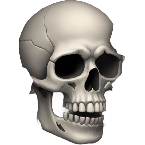 skull black with rose  emoji