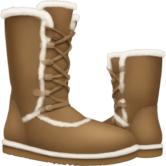 Uggs boots in winter  emoji