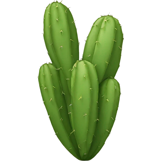 single flat Nopal without pot emoji