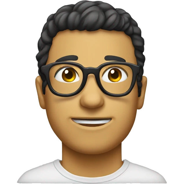Mono con lentes emoji