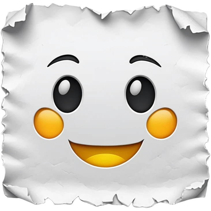 Tear paper emoji