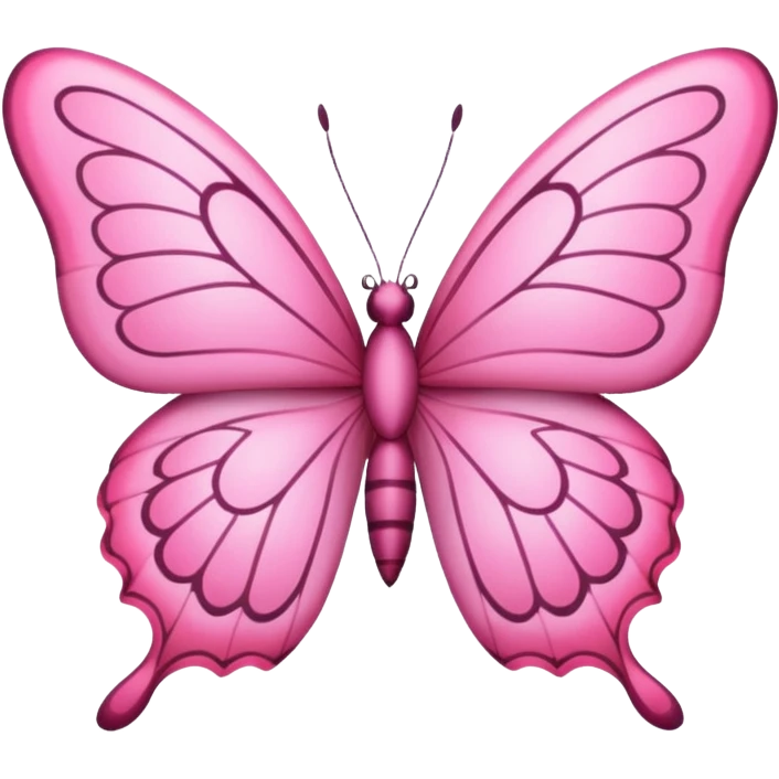 🦋 this emoji in pink in small size emoji