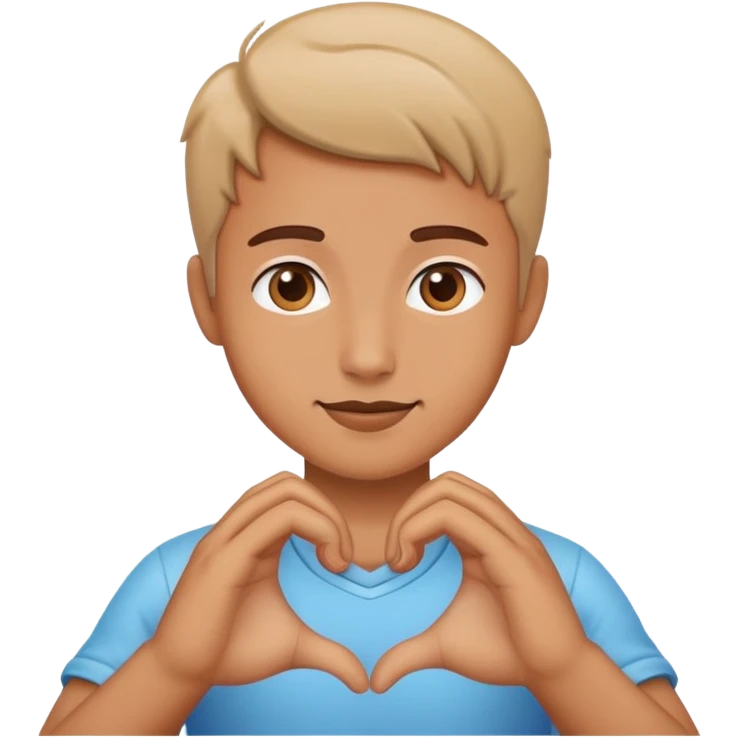 Heart hands emoji