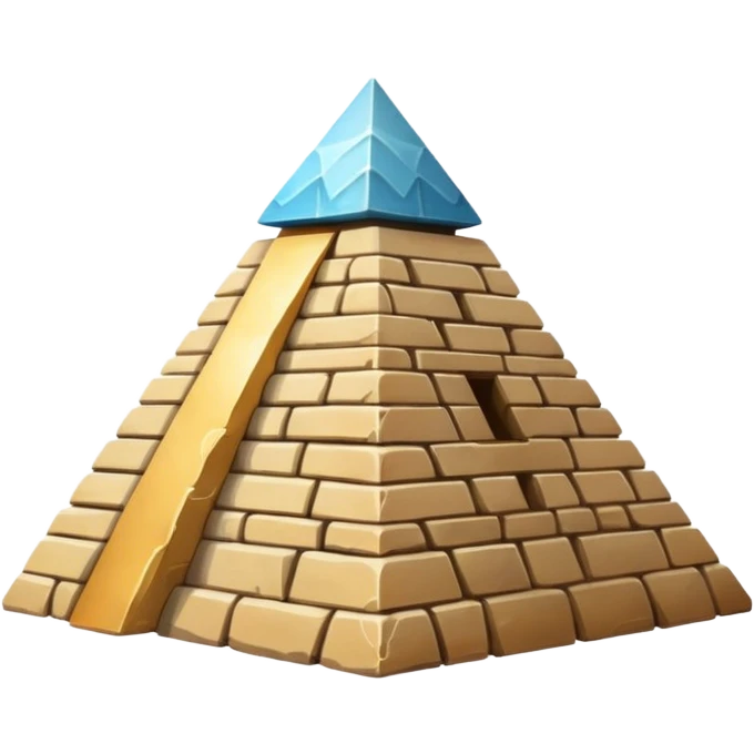 A pyramid emoji