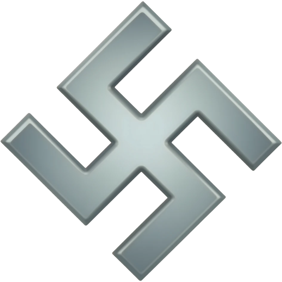 Silver swastika emoji