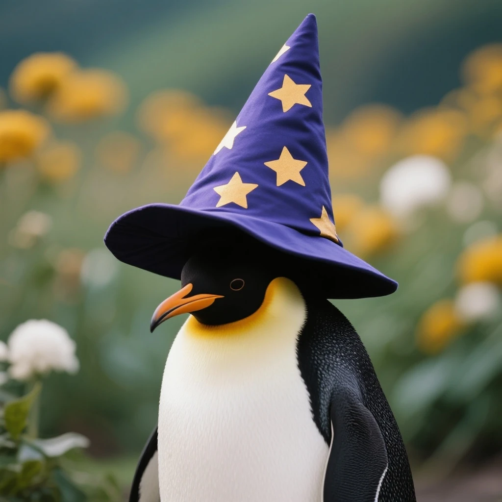 Penguin Wizard emoji