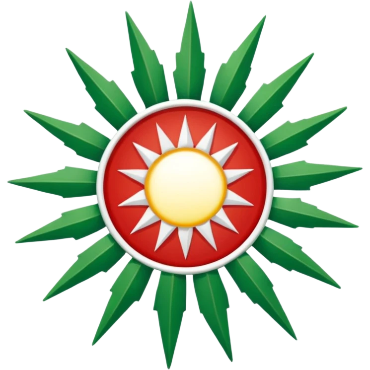 Kürdistan Bayrağı emoji