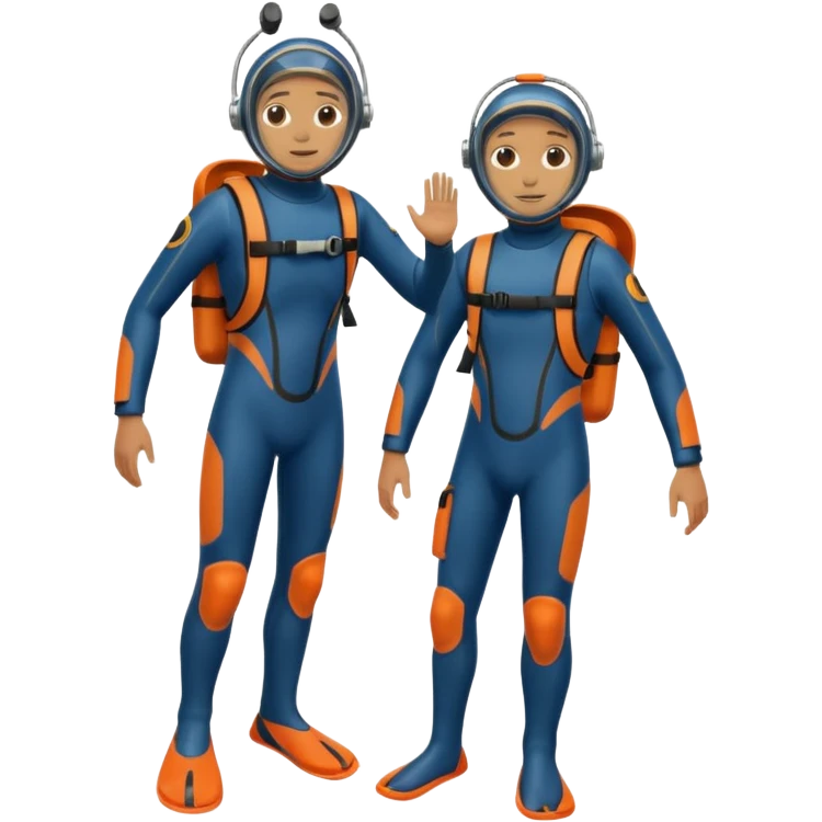 water Diving suit shoe emoji