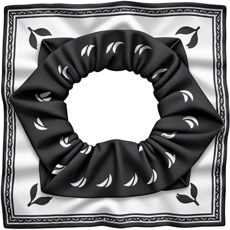 Black bandanna  emoji