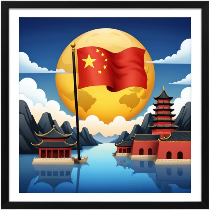 China’s rise as a global superpower emoji