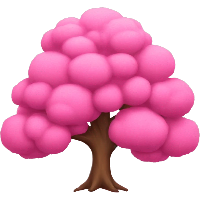 Pink tree  emoji
