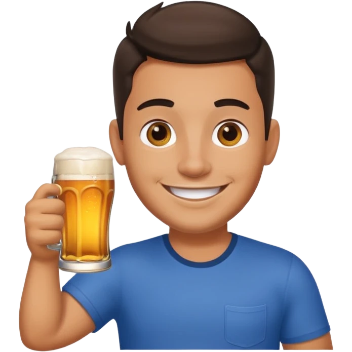 Gabe Torres With a beer in hand emoji