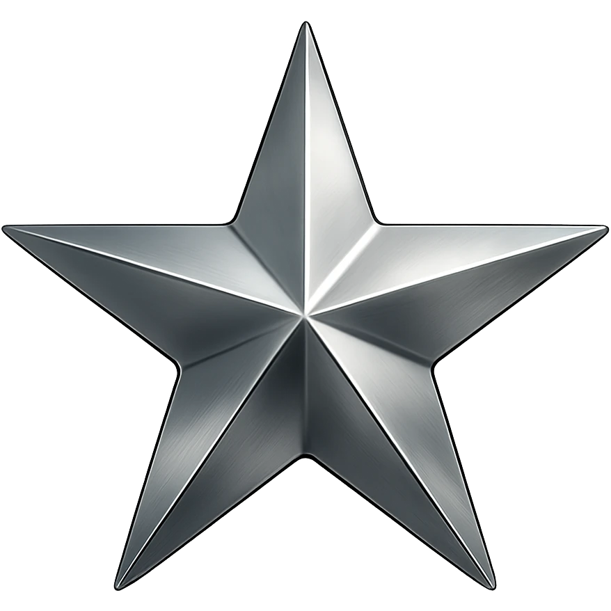 shiny star, elegant and modern, no background emoji