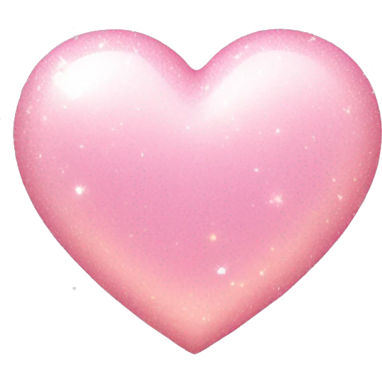 light pink heart with sparkles emoji