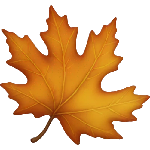 Aesthetic fall leaf  emoji