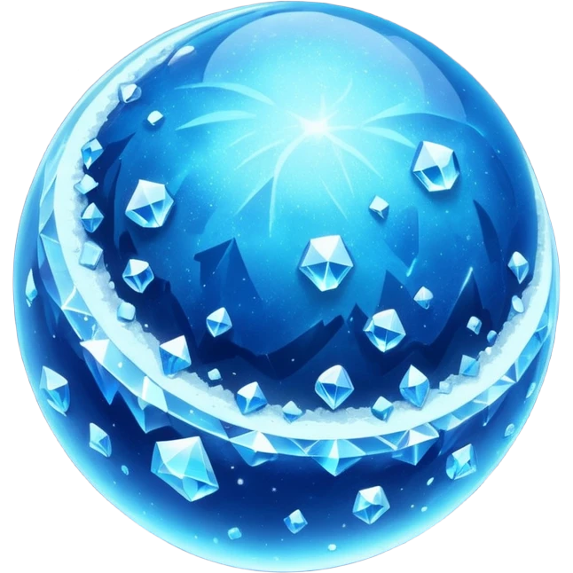 blue planet, Crystal Planet, surface covered in glowing crystals with lots of dust emoji