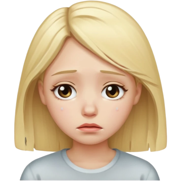 Sad girl emoji